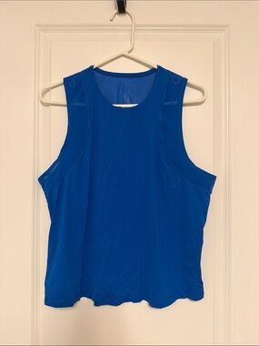 Women's Royal Blue Sleeveless Athletic Tank Top